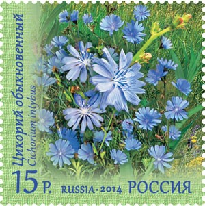 Марки с цветами